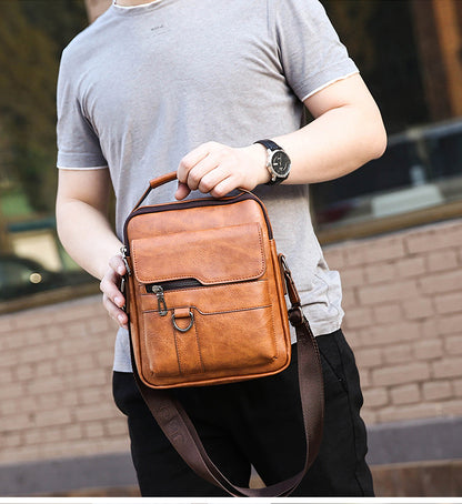 🔥Nová akcia 50% zľava 👜 Moderná a ležérna pánska kožená taška s veľkou kapacitou