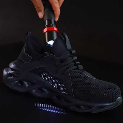 👨‍🔧【50% de descuento 🔥】🔨 Zapatos de seguridad para hombre, transpirables, resistentes a golpes y perforaciones, con punta de acero