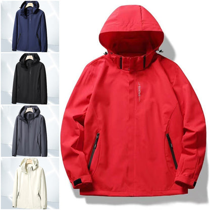 🔥Precio de descuento -46%🔥【M-5XL】Chaqueta impermeable y cortavientos 3 en 1 para hombre con capucha