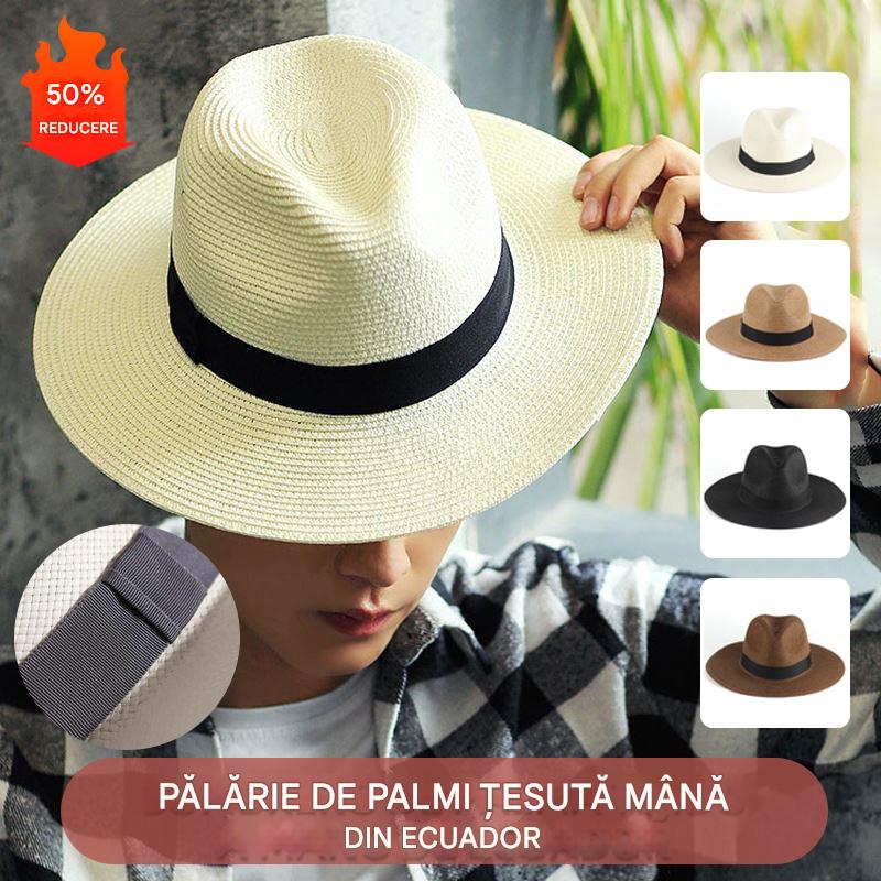 🌿【56-58cm】Pălărie din palmier 🇪🇨 țesută manual｜Ușoară & respirabilă ☀️👒｜Ideală pentru vară 🏖️