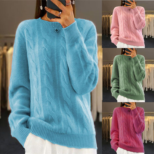 🔥✨【Nuevo estilo de otoño】【S-2XL】2025 Suéter de lana de color sólido, suave y cómodo, de alta calidad