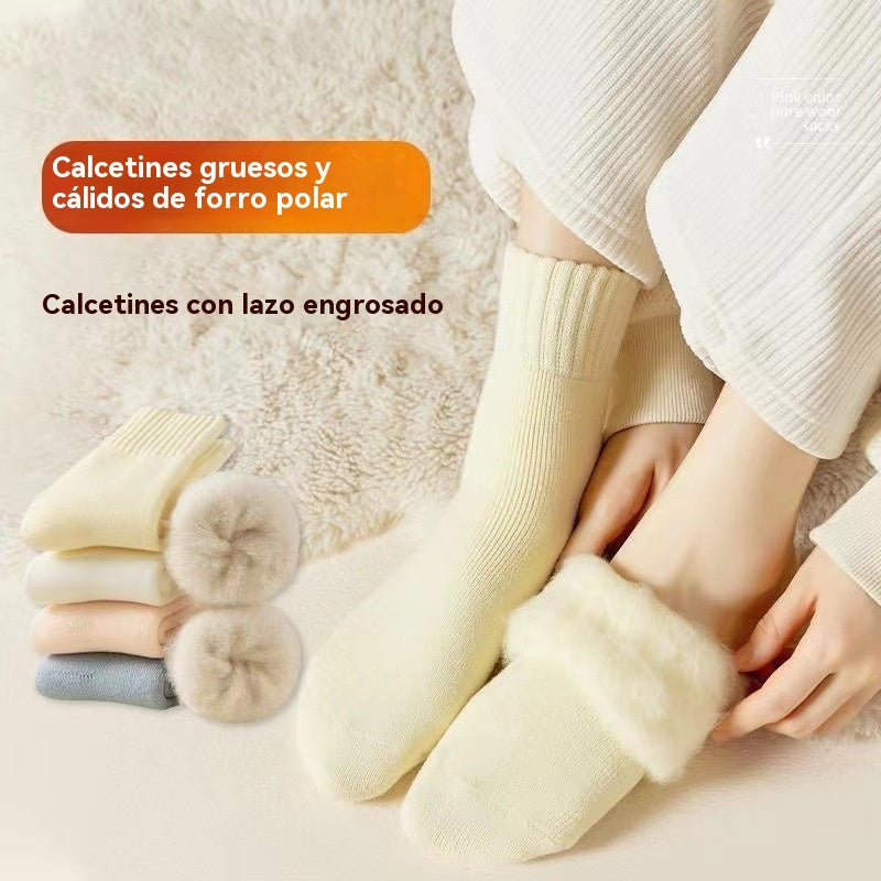 🔥【Compra 6, llévate 6 gratis】🧦 Calcetines de lana aislantes de invierno, súper gruesos, cálidos y elásticos, tallas 35-42