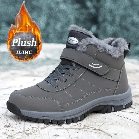 ⛄【Descuento de invierno -46%🔥🔥】[39-44]Botas de nieve antideslizantes y cálidas para hombre con máscara facial