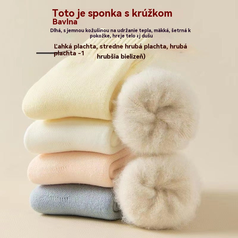 🔥【Kúpte 6 kusov, získajte 6 zadarmo】🧦 Zimné zateplené vlnené ponožky, super hrubé, teplé a elastické, veľkosti 35-42