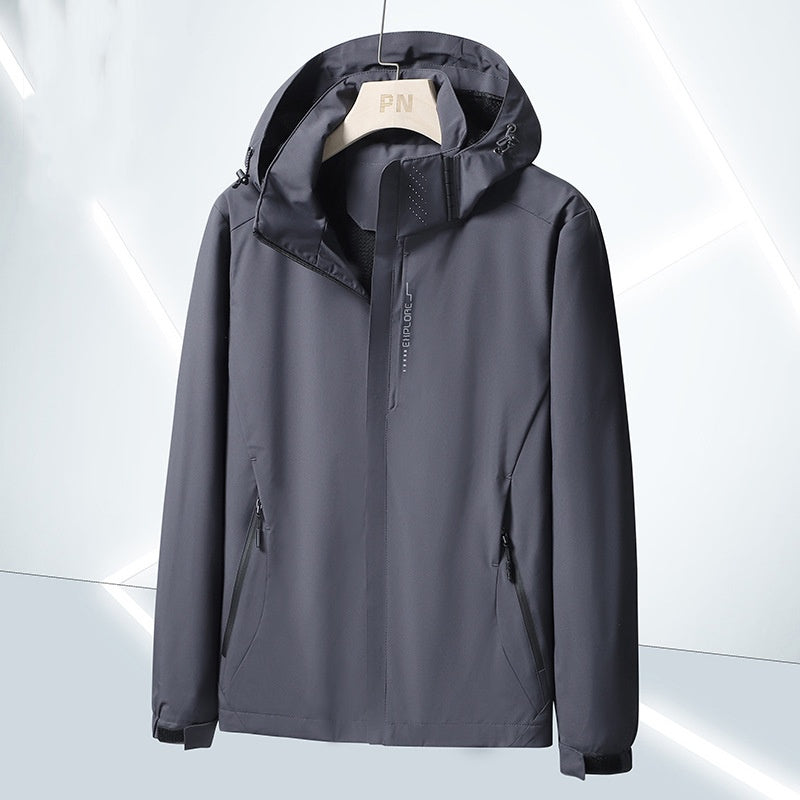 🔥Precio de descuento -46%🔥【M-5XL】Chaqueta impermeable y cortavientos 3 en 1 para hombre con capucha