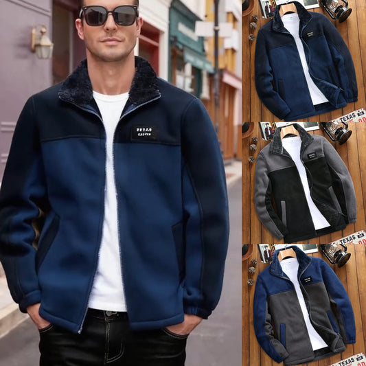 🔥Descuento de temporada -45%🔥【M-4XL】Chaqueta casual de forro polar grueso para hombre, otoño e invierno