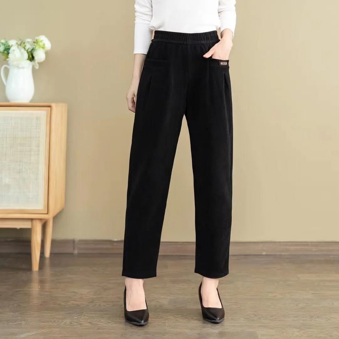 ✅【Descuento de invierno -43% 🔥🔥】Pantalones de ocio para mujer confeccionados en puro algodón, pana