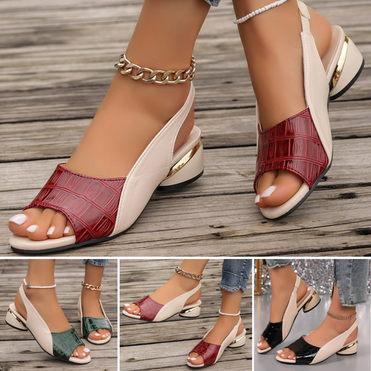 💖👡【50% zľava 🔥】【35-43】Letné dámske rímske sandále na vysokom opätku – nový model