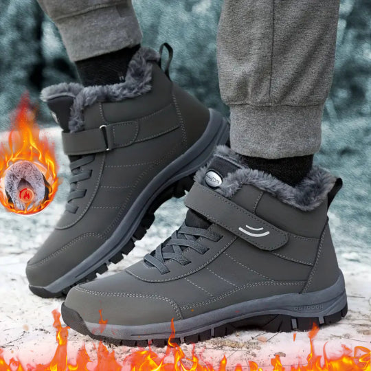 ⛄【Descuento de invierno -46%🔥🔥】[39-44]Botas de nieve antideslizantes y cálidas para hombre con máscara facial