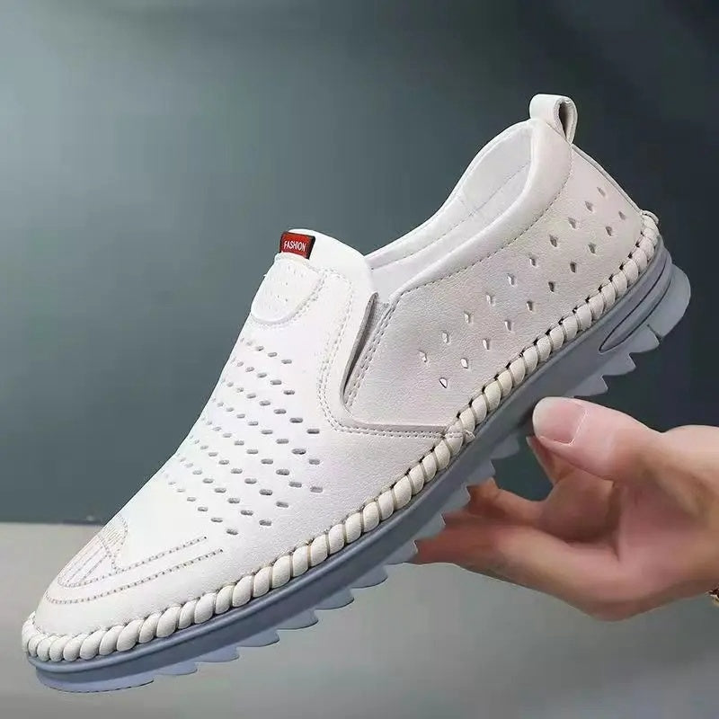 👟【50%OFF】Pantofi casual pentru bărbați, din piele naturală, lucrați manual, pentru exterior