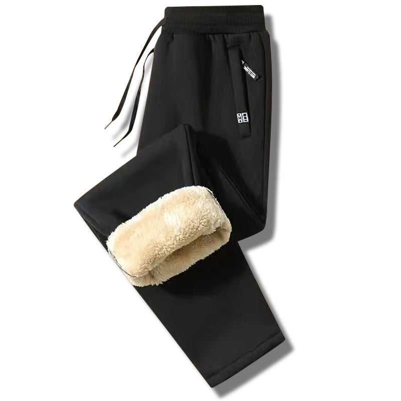 👖【🔥Compra 1 y llévate 1 gratis🔥】Pantalones deportivos de invierno cálidos para hombre hechos de piel de oveja gruesa, casuales, cálidos y cómodos.