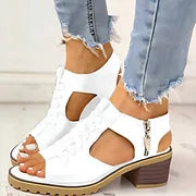 💟【35-41】Dámské klasické stabilní kožené sandály