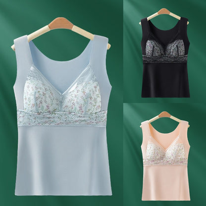 🔥【3 piezas】❤️【40-100 kg】Sujetador de encaje de plumas de ganso otoño/invierno, hermoso diseño de espalda, busto push-up✅