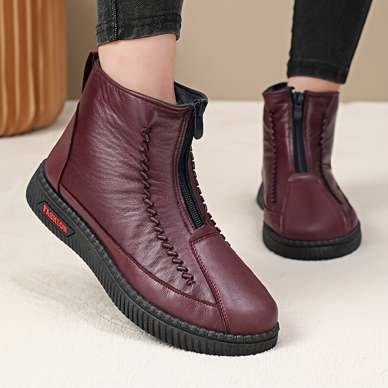 🔥👞 Zľavnená cena -49%🔥【35-41】Nové dámske jesenné a zimné teplé snehové čižmy s flísovou podšívkou