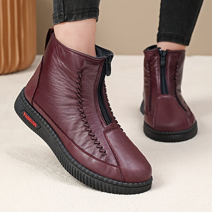 🔥👞 Zľavnená cena -49%🔥【35-41】Nové dámske jesenné a zimné teplé snehové čižmy s flísovou podšívkou