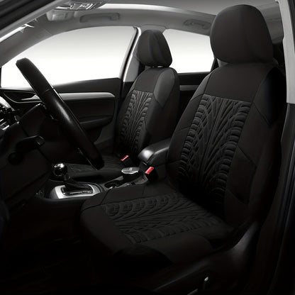 🚗🚗【50% de descuento 🔥】Juego de fundas de asiento de coche universales modernas 2025, de piel suave, juego de 2 piezas