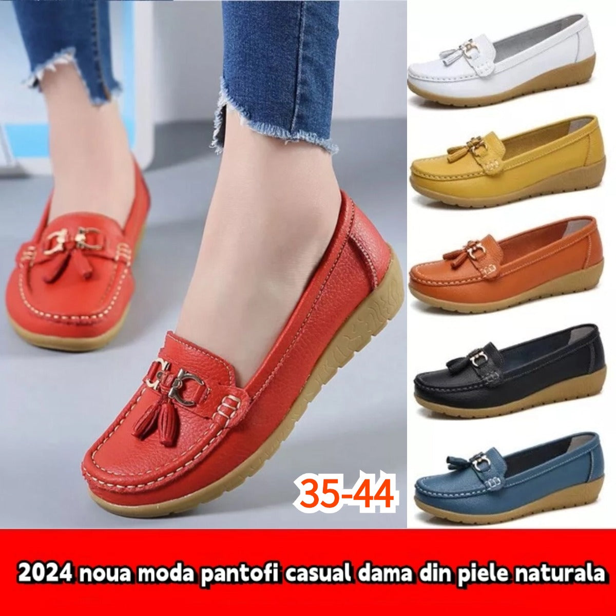 【🔥Ofertă pe timp limitat 50%】【35-44】2025 noua moda pantofi casual dama din piele naturala