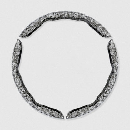 🚗【1 juego de 3 piezas】👍👍Funda antideslizante de madera para volante de coche