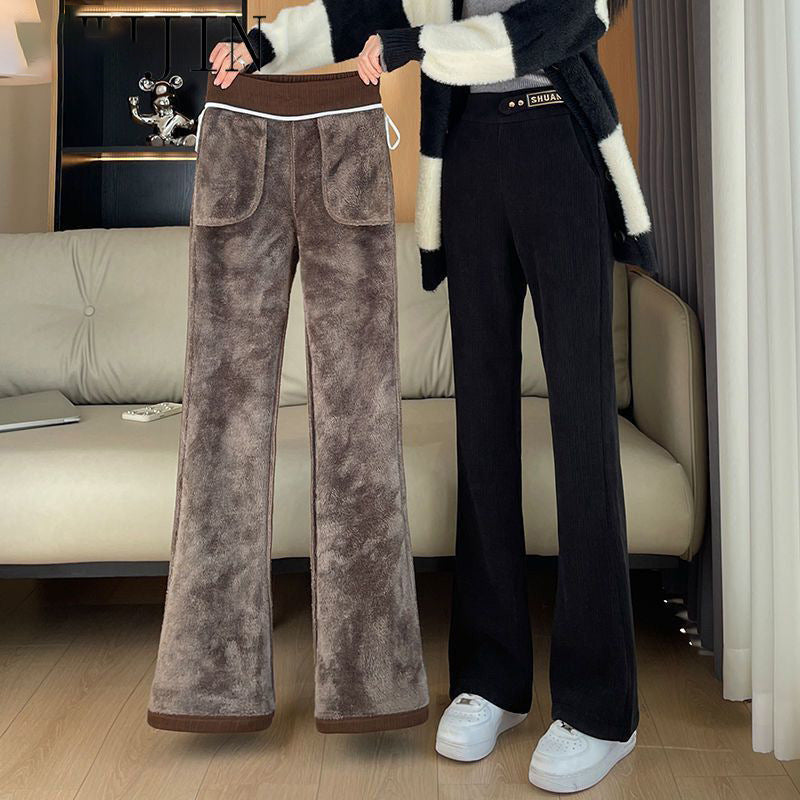 🔥【Výpredaj】【M-5XL】2025 Nohavice so širokými nohavicami z hrubého kašmíru