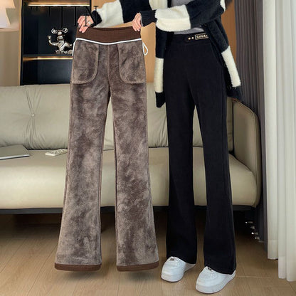 🔥【Výpredaj】【M-5XL】2025 Nohavice so širokými nohavicami z hrubého kašmíru