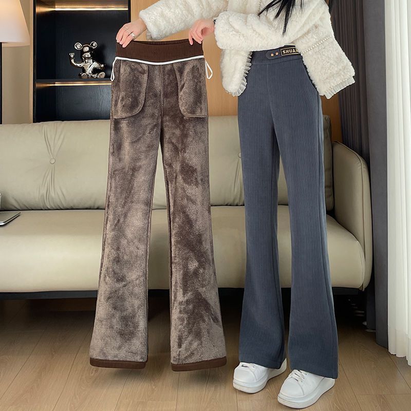 🔥【Výpredaj】【M-5XL】2025 Nohavice so širokými nohavicami z hrubého kašmíru