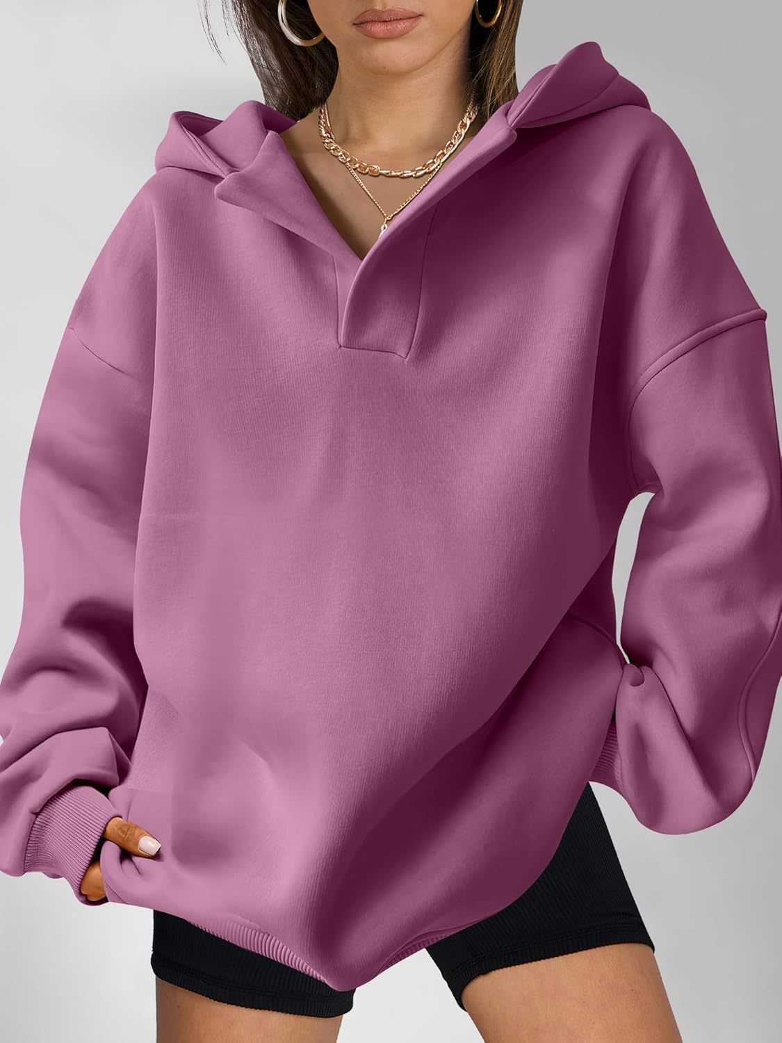 ⛄ Descuento -46%💥 Sudadera con capucha de forro polar otoño/invierno 2025