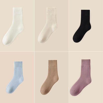 🔥【Kúpte 6 kusov, získajte 6 zadarmo】🧦 Zimné zateplené vlnené ponožky, super hrubé, teplé a elastické, veľkosti 35-42