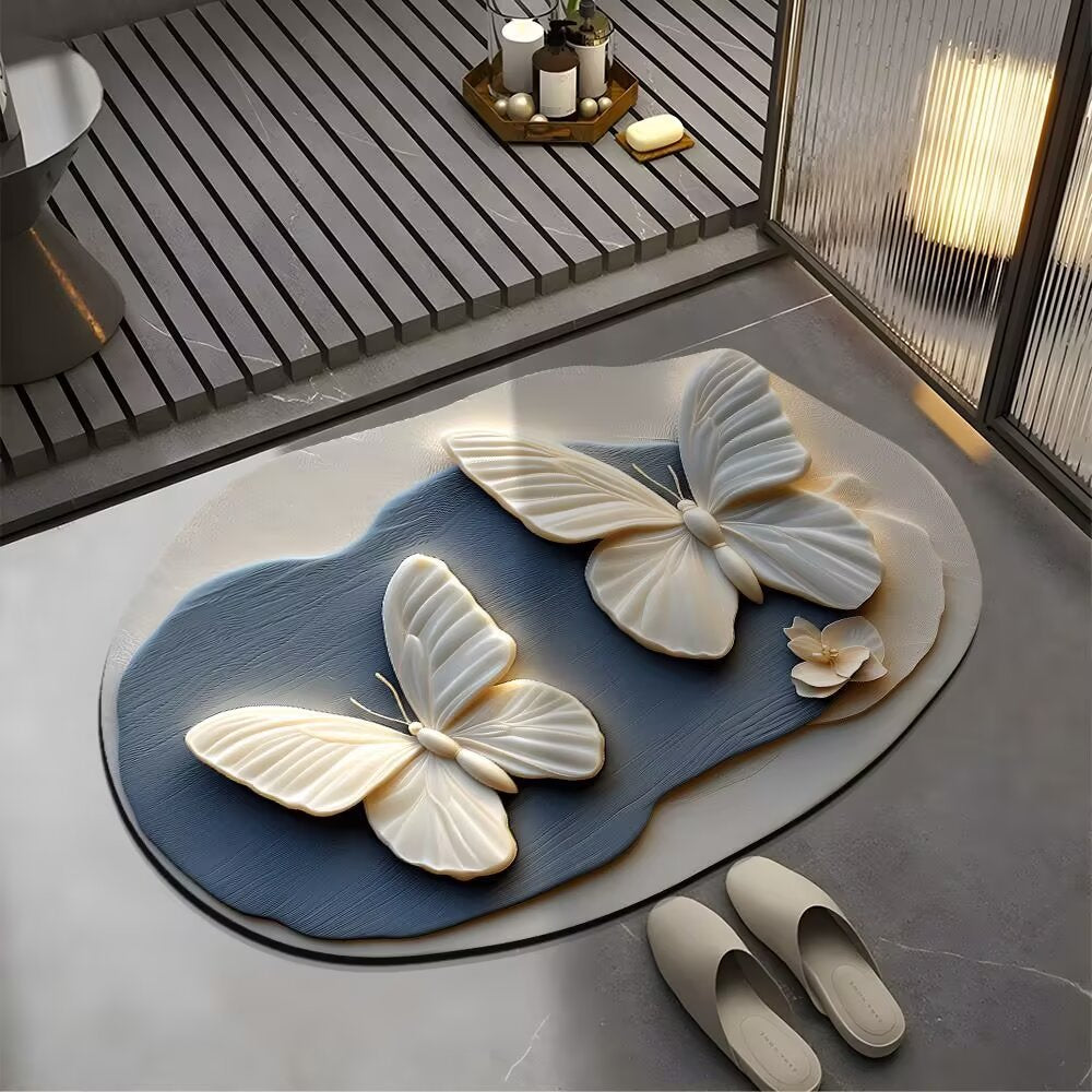 🔥【Compra 1 y llévate 1 gratis】🔥GRAN DESCUENTO💕[30*40cm+ 40*60cm] Alfombra absorbente antideslizante con diseño 3D realista
