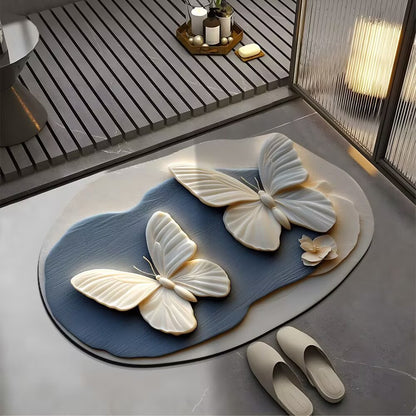 🔥【Compra 1 y llévate 1 gratis】🔥GRAN DESCUENTO💕[30*40cm+ 40*60cm] Alfombra absorbente antideslizante con diseño 3D realista