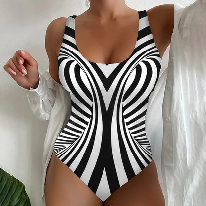 🔥🩱【50% reducere】【S-5XL】Model de vânzare 2025, costum de baie într-o singură piesă subțire pentru femei, la modă și sexy