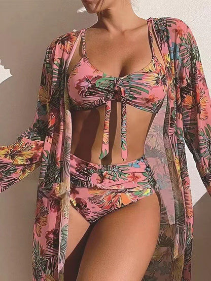 👙☀️【S-2XL】【3-dielna súprava】Viacvrstvové plavky 2025 s novým štýlom šatky 💖🌴