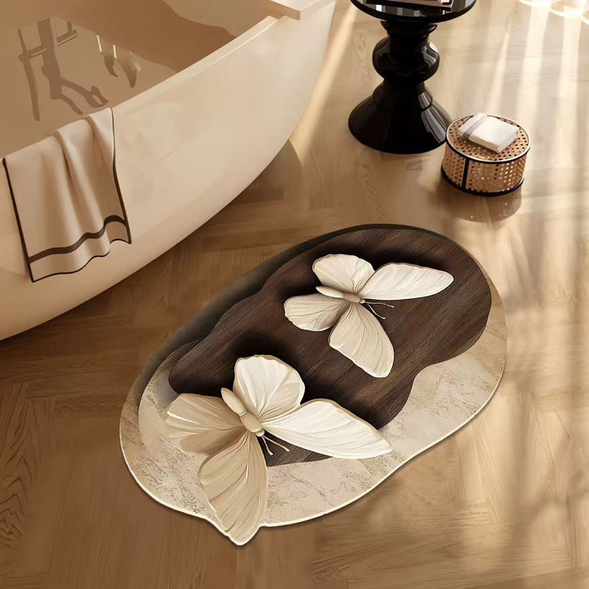 🔥【Kúpte 1 a získajte 1 zdarma】🔥VEĽKÁ ZĽAVA💕[30*40cm+ 40*60cm] Absorpčná protišmyková podložka s realistickým 3D vzorom