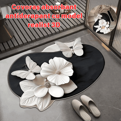 🔥【Kúpte 1 a získajte 1 zdarma】🔥VEĽKÁ ZĽAVA💕[30*40cm+ 40*60cm] Absorpčná protišmyková podložka s realistickým 3D vzorom