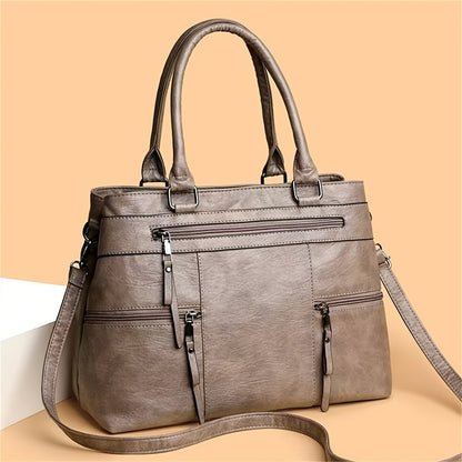 👜【50% de descuento 🔥】Bolso retro grande, sencillo y moderno, de mano, hombro o cruzado
