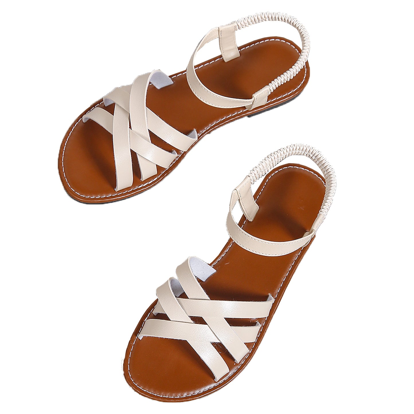 👡【Descuento limitado -49%🔥🔥】Sandalias romanas planas de mujer 2025