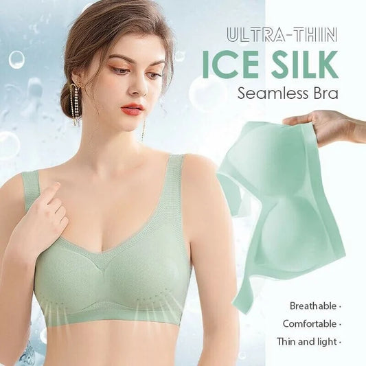 ❤️【Velký výprodej】🔥[M-5XL] Ledově hedvábná neznačící ultratenká podprsenka 3957021