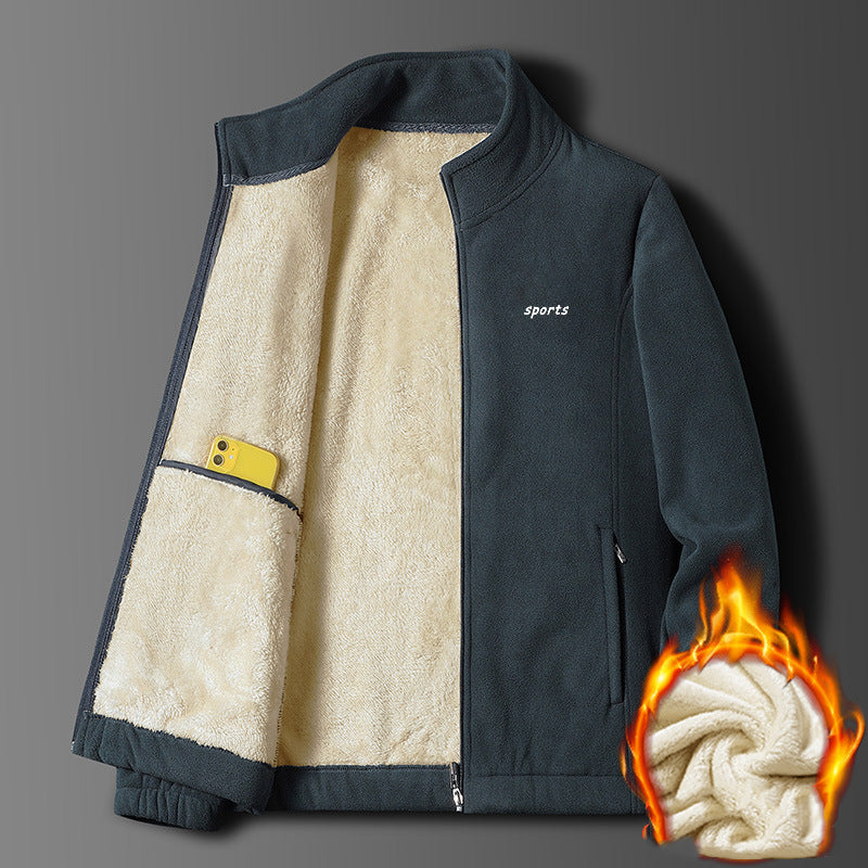 ⛄【M-5XL】Nova jesensko-zimska moška jakna iz debele ovčje kože, topla, udobna in odporna proti vetru, zimski pripomoček