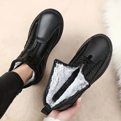 🔥👞 Zľavnená cena -49%🔥【35-41】Nové dámske jesenné a zimné teplé snehové čižmy s flísovou podšívkou