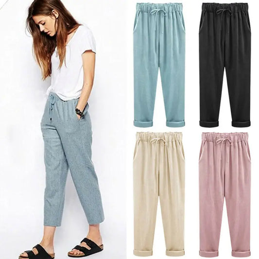 🔥【50% reducere】🔥【S-6XL】👖 Pantaloni casual pentru femei la modă nouă 2025💖40-120KG