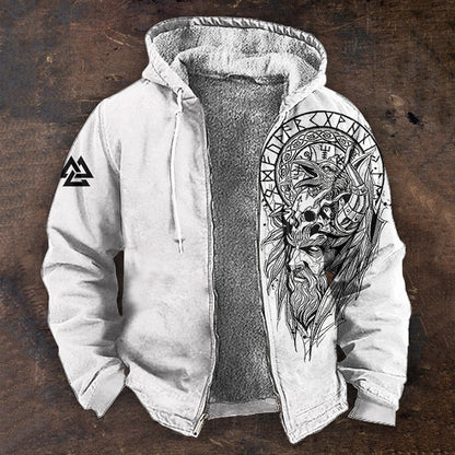 🧥Descuento -39% 🔥🔥【S-5XL】Nová pánská módní retro mikina s kapucí a zipem s 3D digitálním tiskem -4139866