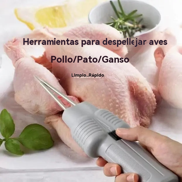 🛒【Compra 1, llévate 1 gratis】🦆Quitaplumas eléctrico rápido y fácil: ideal para pollos y patos