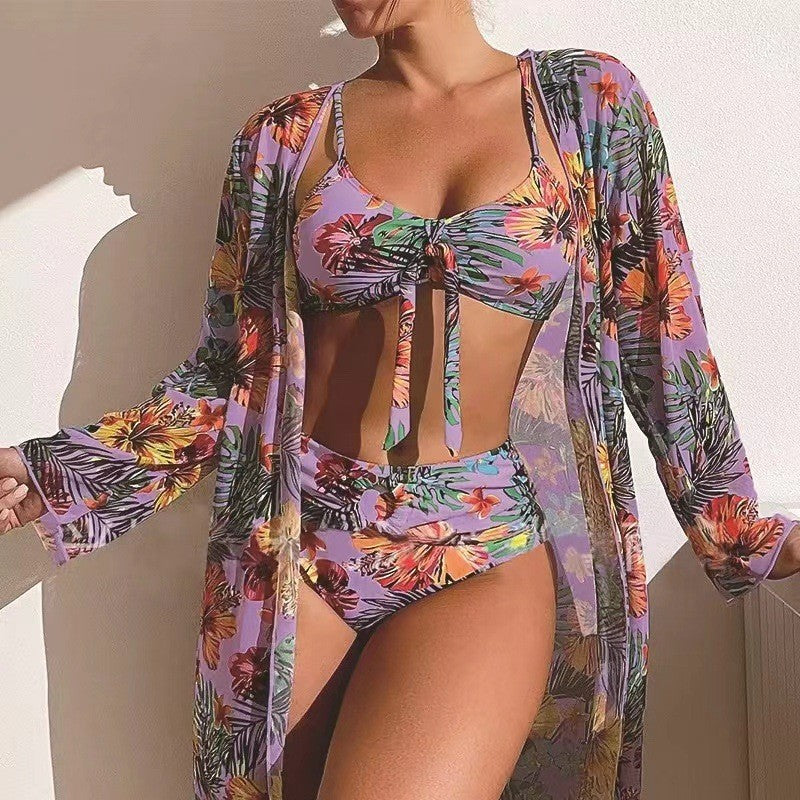 👙☀️【S-2XL】【3-dielna súprava】Viacvrstvové plavky 2025 s novým štýlom šatky 💖🌴