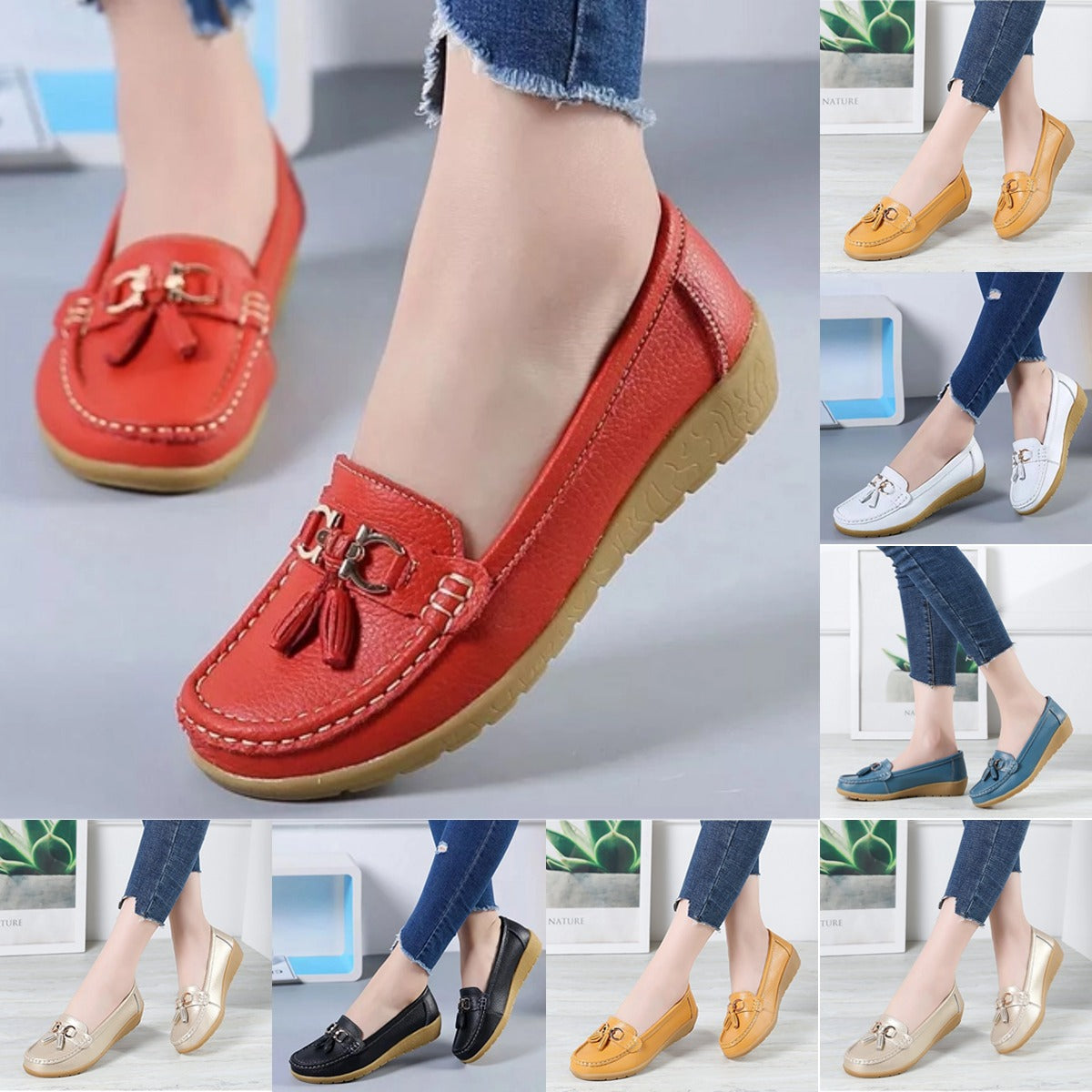 【🔥Ofertă pe timp limitat 50%】【35-44】2025 noua moda pantofi casual dama din piele naturala