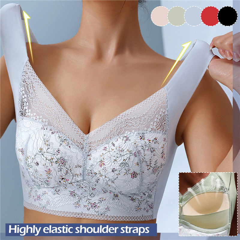 🎁【Compra 2 y llévate 1 gratis💥】Sujetador de seda helada sin costuras, transpirable y ajustable en tallas grandes [40kg-100kg]