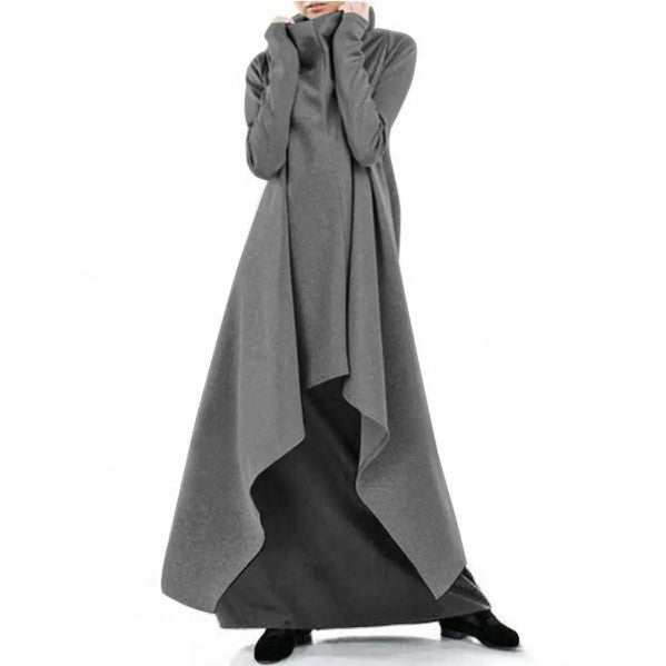 💃 Snižena cijena -48%🔥【S-5XL】Široki, nepravilni dugi ogrtač, pulover s dolčevitom za žene