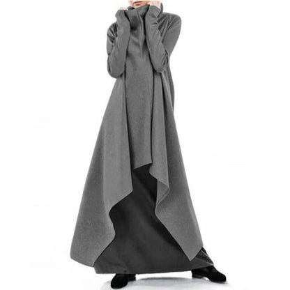 💃 Snižena cijena -48%🔥【S-5XL】Široki, nepravilni dugi ogrtač, pulover s dolčevitom za žene