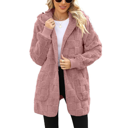 ☃️🔥39% de descuento🔥【S-5XL】Novedad para la temporada de invierno: Chaqueta informal de mujer con forro polar a cuadros