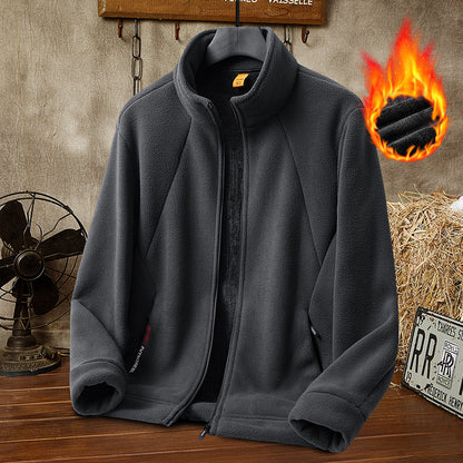 🔥 50% de descuento🔥【[M-5XL】Chaqueta polar gruesa de lana para hombre, disponible en tallas grandes, cálida y cómoda para otoño e invierno.