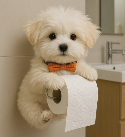 🐕【Compra 1 y llévate 1 gratis】Soporte para papel higiénico con diseño de perrito lindo
