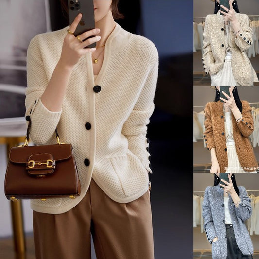 🍂【Descuentos de temporada -49% 🔥】Nuevo cárdigan de punto de moda otoño-invierno para mujer